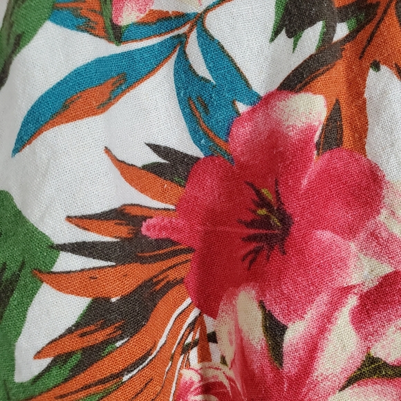 Floral Shorts Linen Blend - Picture 6 of 9